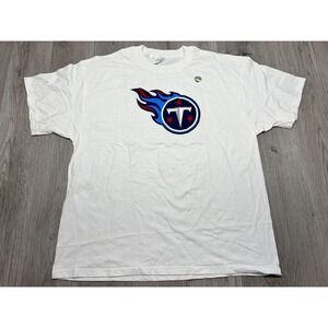 Vintage Tennessee Titans NFL T Shirt Adult XL White Football Mens Oversized Y2K